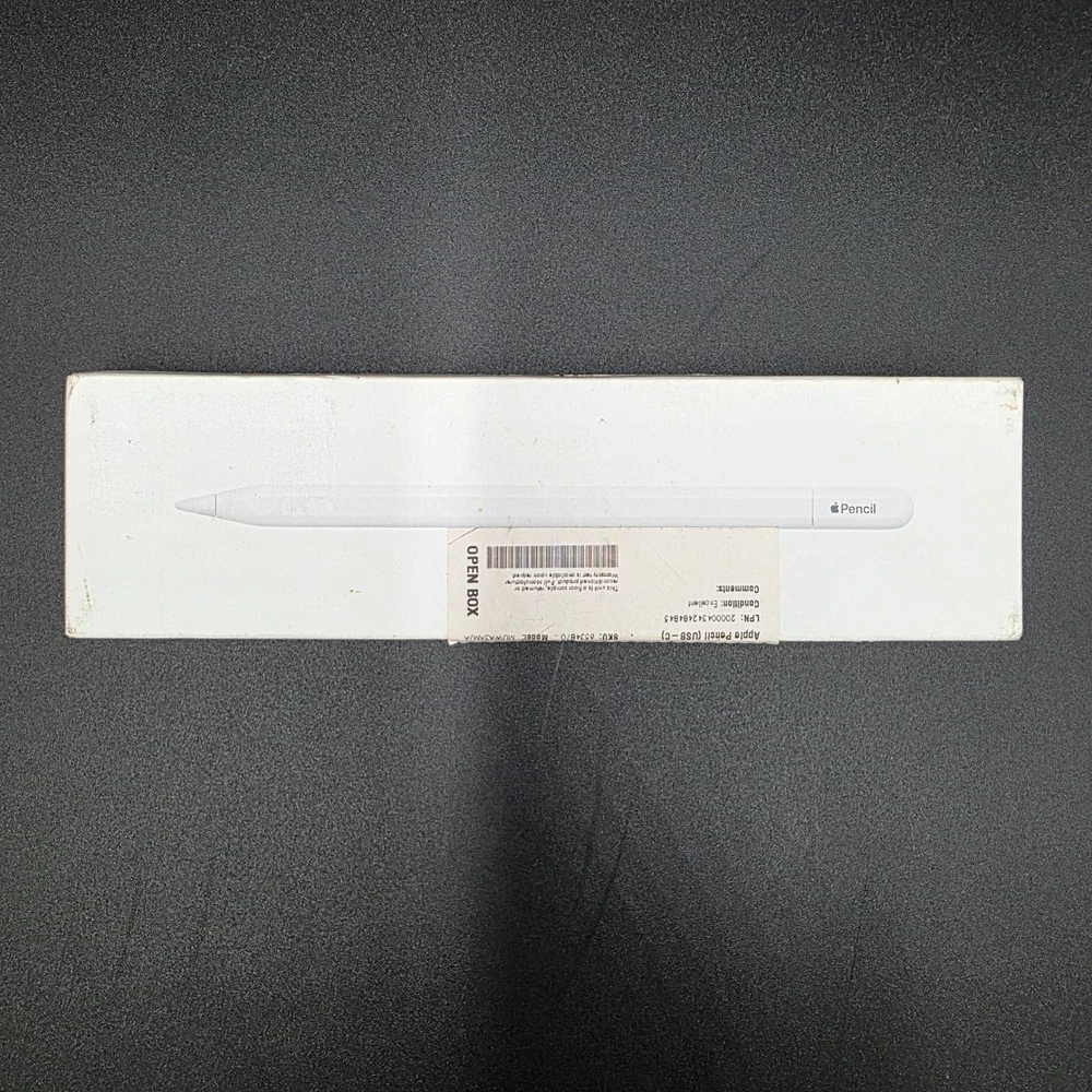 Apple Pencil USB-C White Bluetooth Stylus Model Open Box